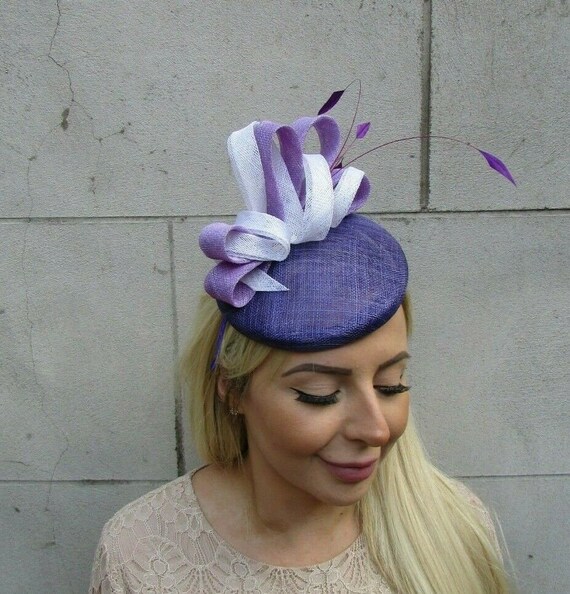 Lilac Feather Fascinator - Etsy
