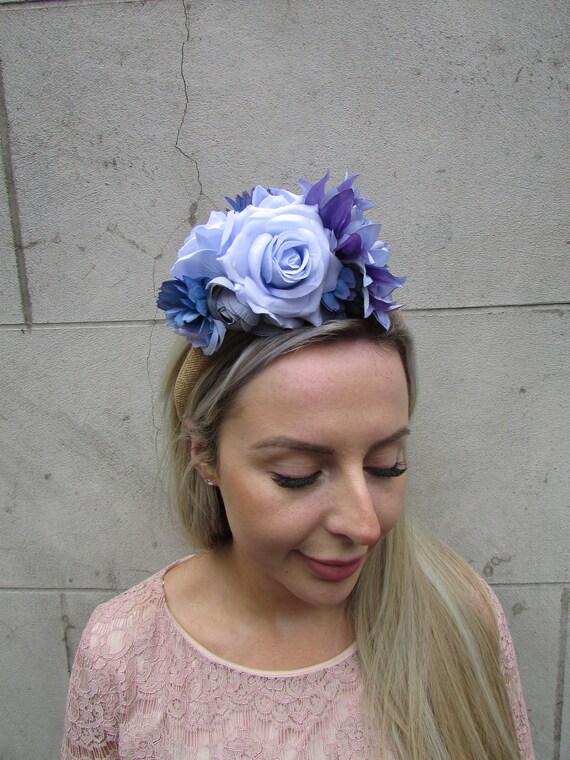 Light blue 2024 flower crown