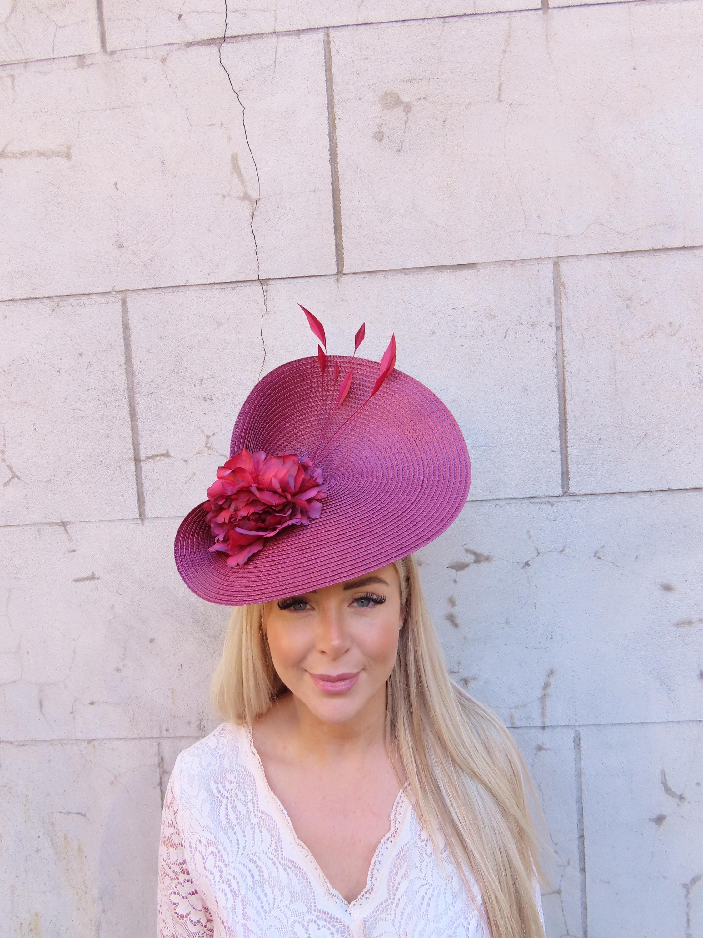 6146 Fascinator Feather Flower Hair Clip Tie Vintage Women Large Women main image 4
