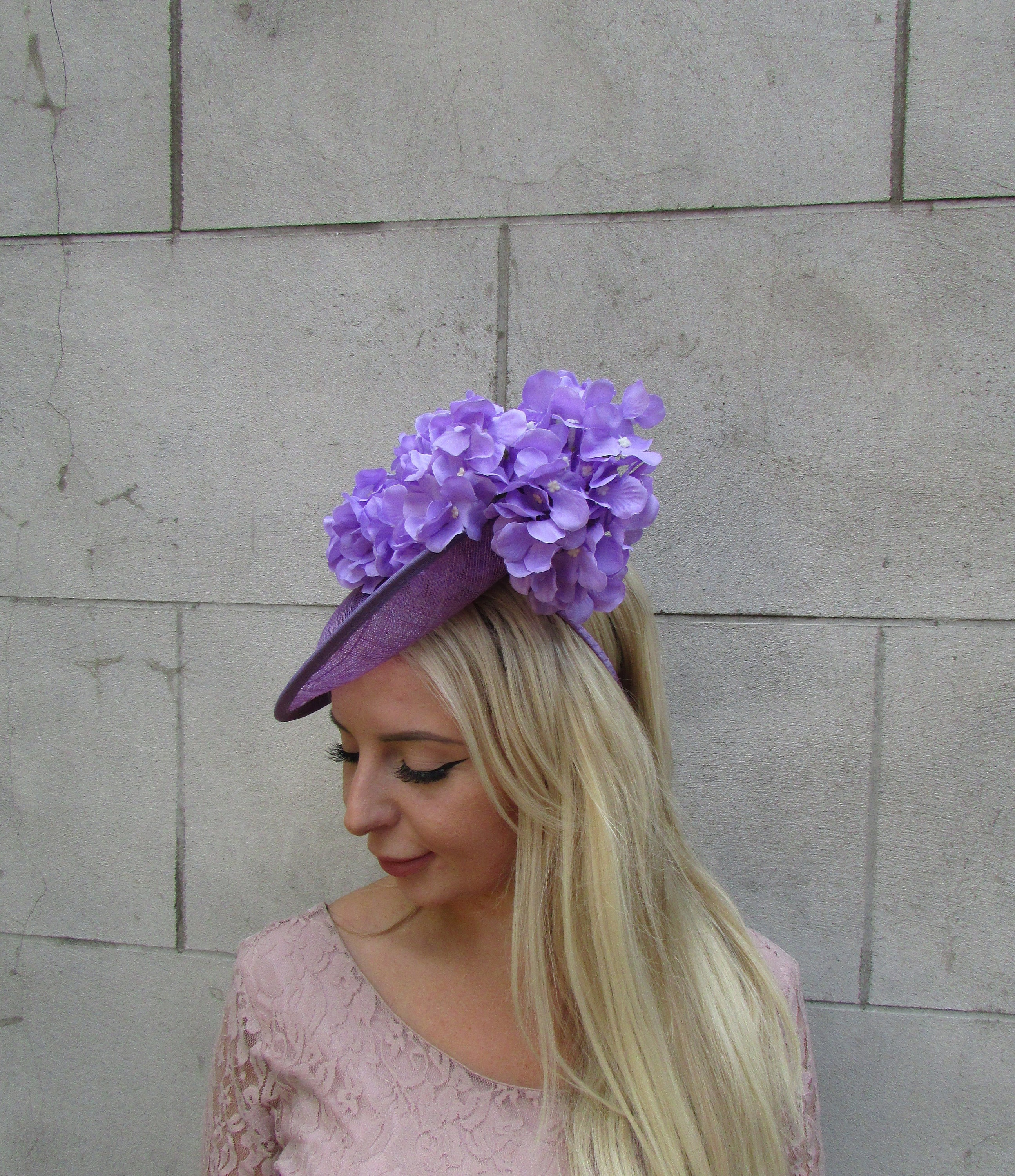 Floral Orchid Cluster Purple Beaded Headband/Fascinator Orchid Fascinator - Etsy main image 4