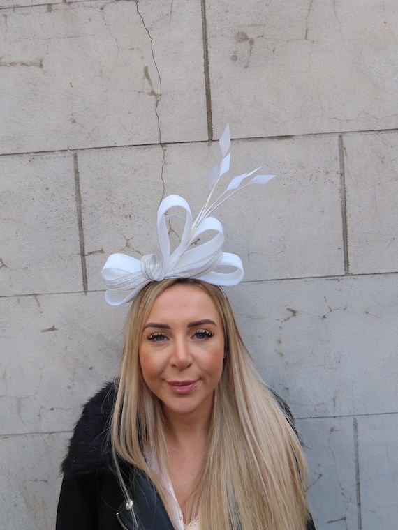 silver headpiece wedding guest