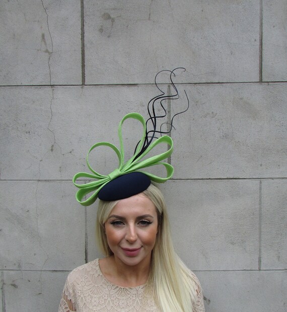 Green Feather Fascinator - Etsy 