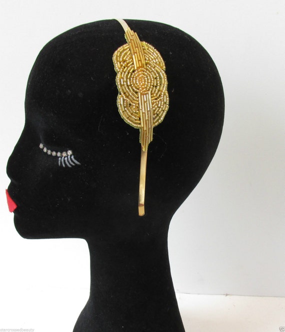 great gatsby beaded hat