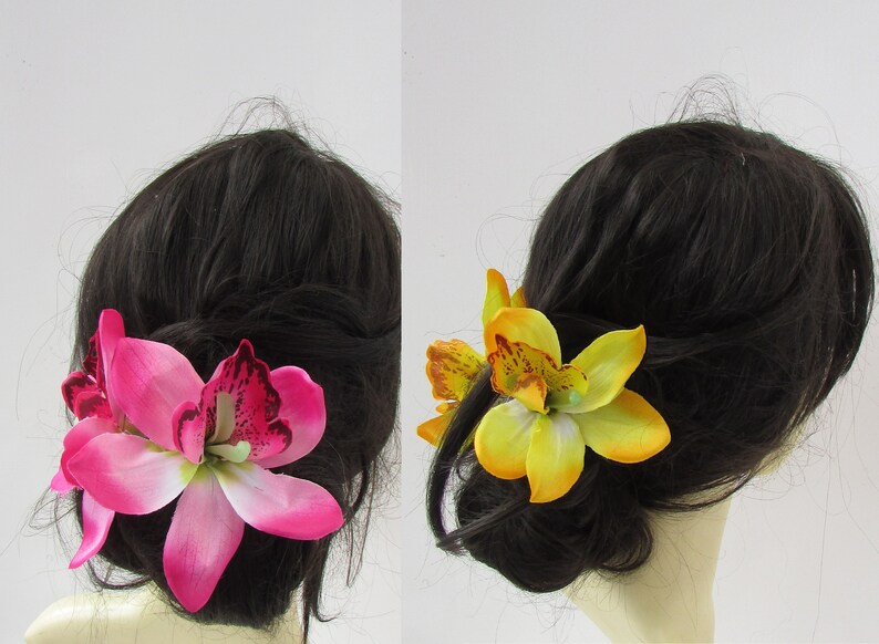 flower hair clamp