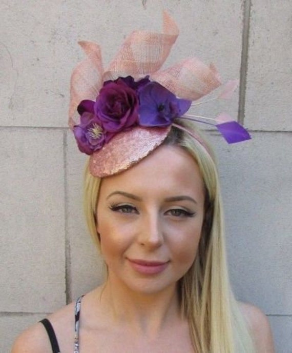 Purple Rose Gold Flower Pink Feather 