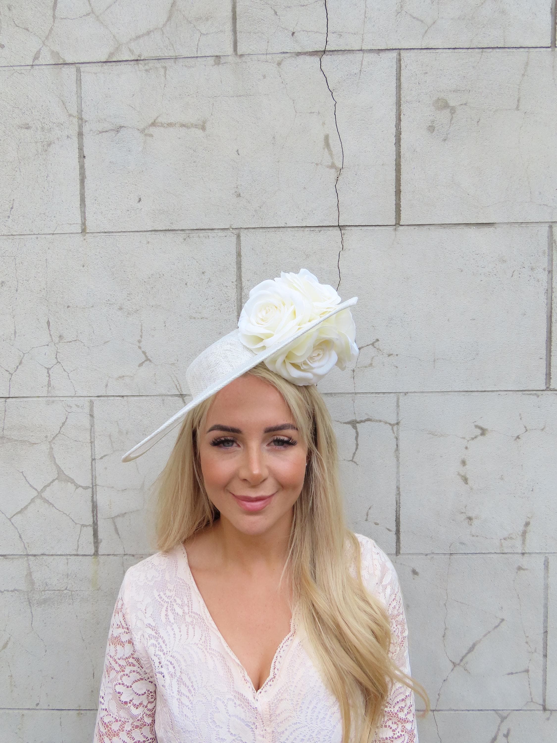 New Jean Charles Brousseau Skimmer Straw Hat Easter Kentucky Derby Church Pink Original Vintage Hats for Women for sale | eBay main image 2