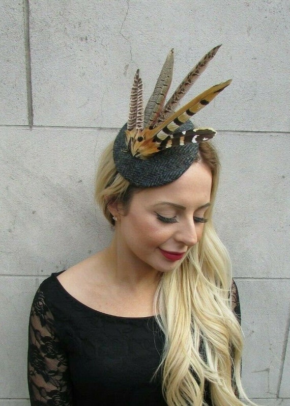 Harris Tweed Dark Grey Brown Pheasant 