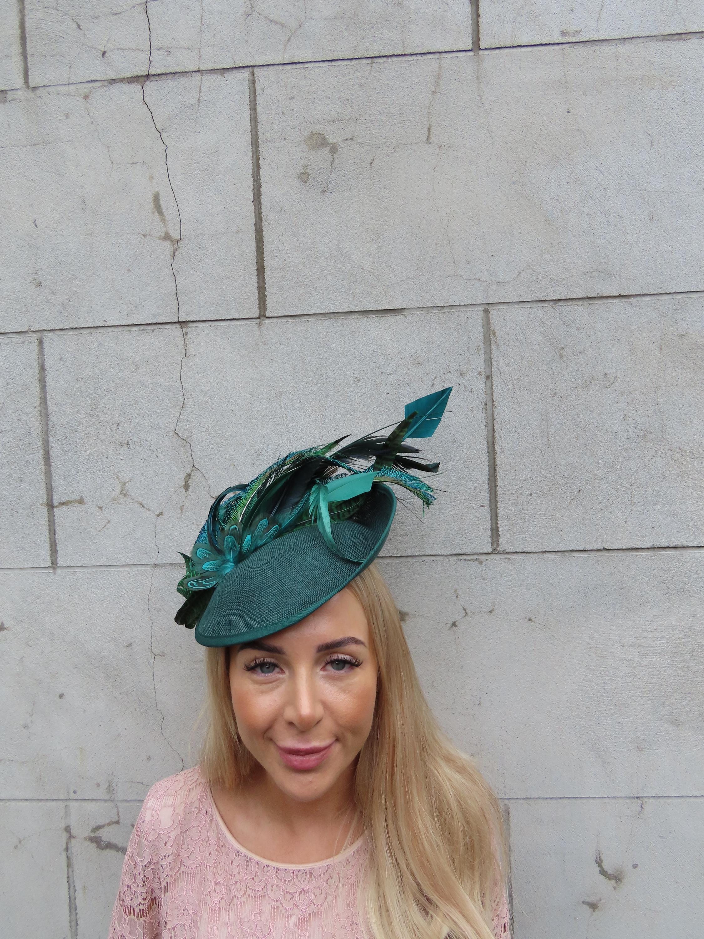 One off Piece - Bottle Green Peacock Pheasant Feather  display picture 1