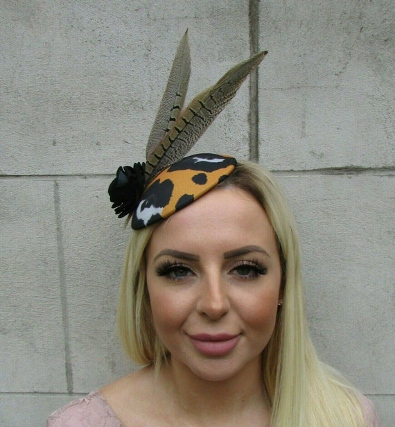 Black Mustard Fascinator Pheasant 