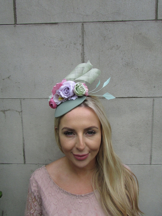 New Sage Green Mauve Lilac Pink Light Purple Flower Feather  display picture 2