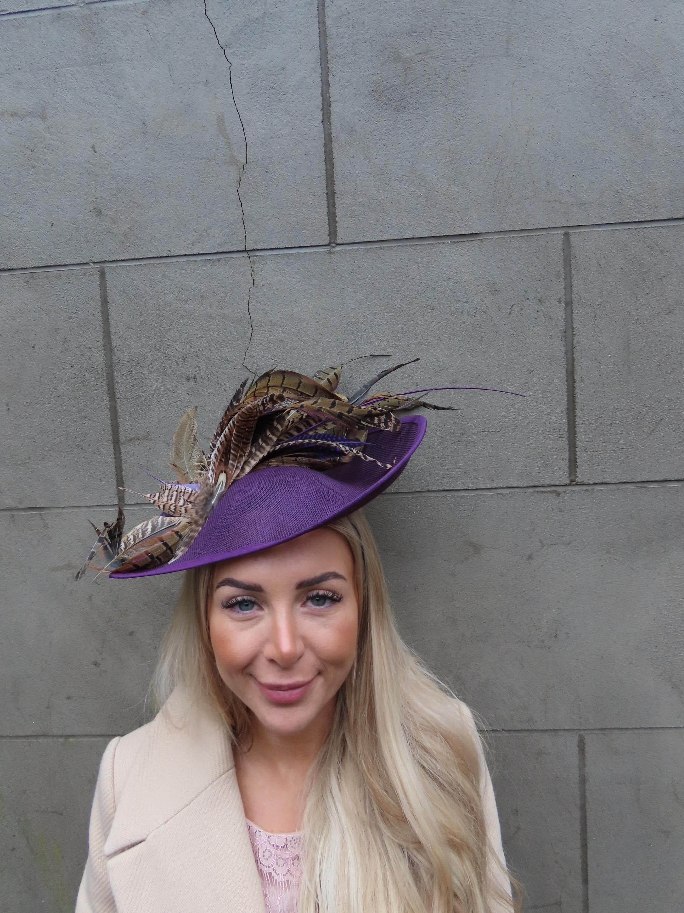 NEW! Purple Feather Fascinator Hat il_fullxfull.7900104654_kdm2.jpg main image 4