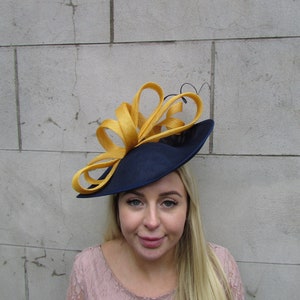 Blue Mustard Yellow Large Teardrop 
