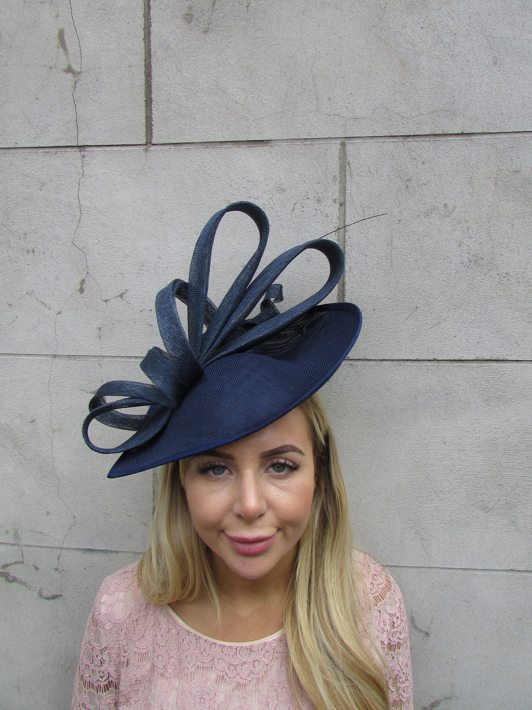 Navy Fascinator Navy Blue Fascinator Headband – Elegant 