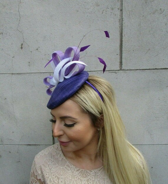 Lilac Feather Fascinator - Etsy