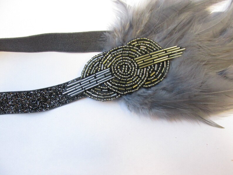 Or Argent Chaîne Coiffe 1920 S Headband Great Gatsby Garçonne strass 4291