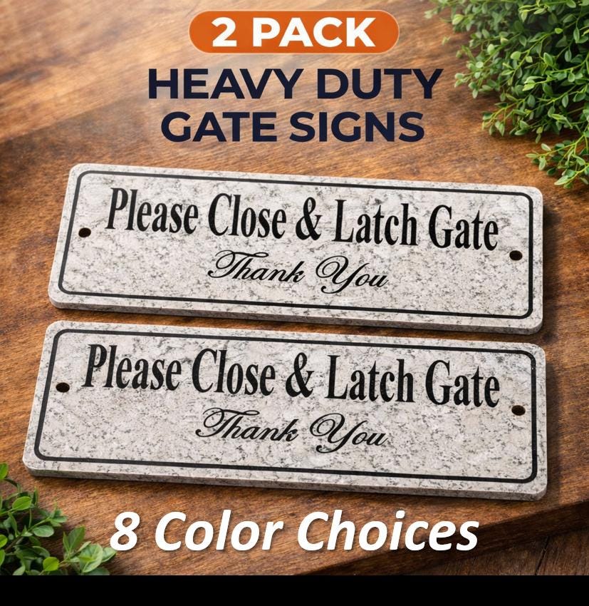 Notice Keep This Gate Shut Sign- 400mm X 300mm - 1.2mm Rigid Plastic