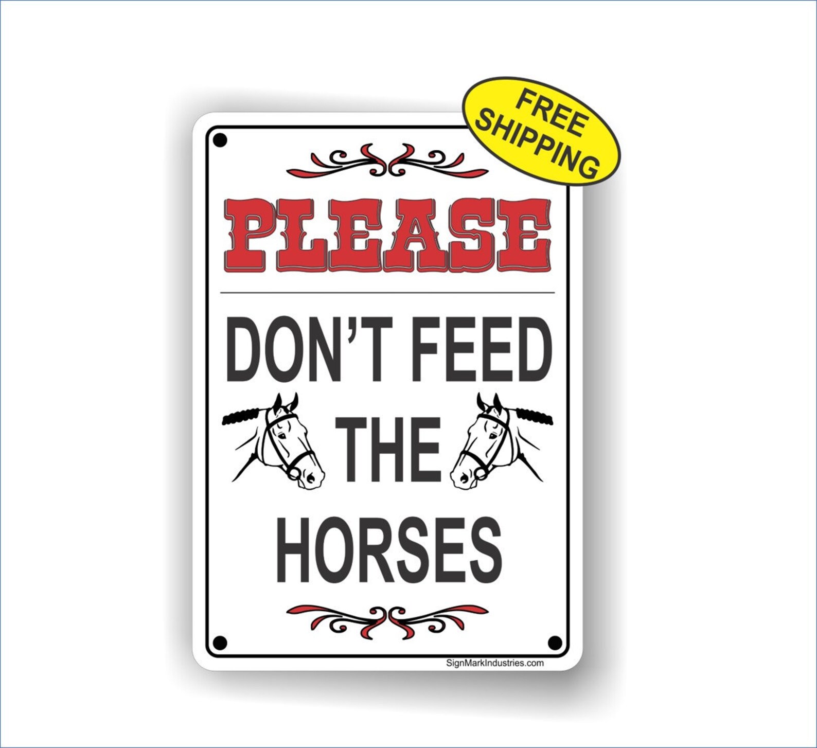 Please Don't Feed the Horses Stable Sign Etsy