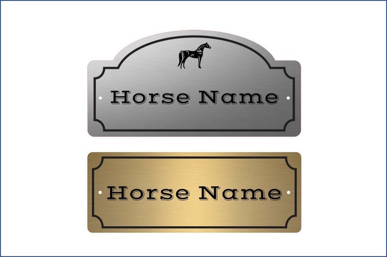 TACK TRUNK Custom Engraved Equestrian Name Plate Free Etsy