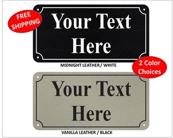 4" x 8" PERSONALIZADO Puerta / valla Signo con borde - ENVÍO GRATIS