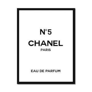 No. 5 Chanel Eau De Parfum Framed Print | Etsy