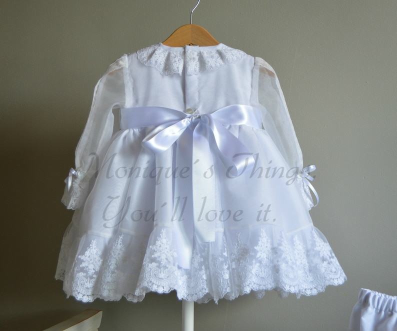 VERA Classic Spanish Luxury Girl Dress. Custom your own outfit REAL HANDMADE. Naming Ceremony Baptism Christening heirloom Blessing Easter image 9