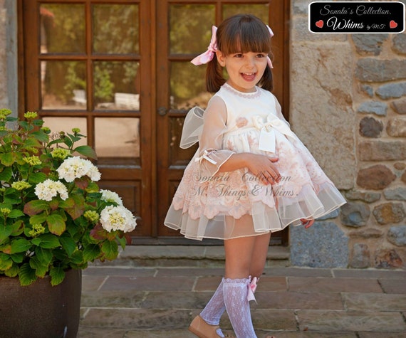 Moda Vestido de Fiesta bebé Niña Boda magnífico con hermosa sombrero de 6 a  24 meses Ropa, calzado y complementos NA5600335