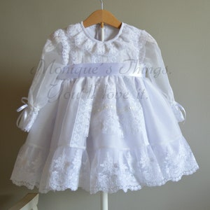 VERA. Luxuskleid. Unisex-Baby. Haute Couture Passende Accessoires. Stellen Sie sich je nach Alter Ihr eigenes Set zusammen. Taufen, Hochzeiten, besondere Zeremonien Bild 5