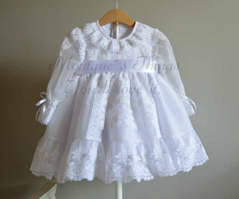 VERA. Luxuskleid. Unisex-Baby. Haute Couture Passende Accessoires. Stellen Sie sich je nach Alter Ihr eigenes Set zusammen. Taufen, Hochzeiten, besondere Zeremonien Bild 5