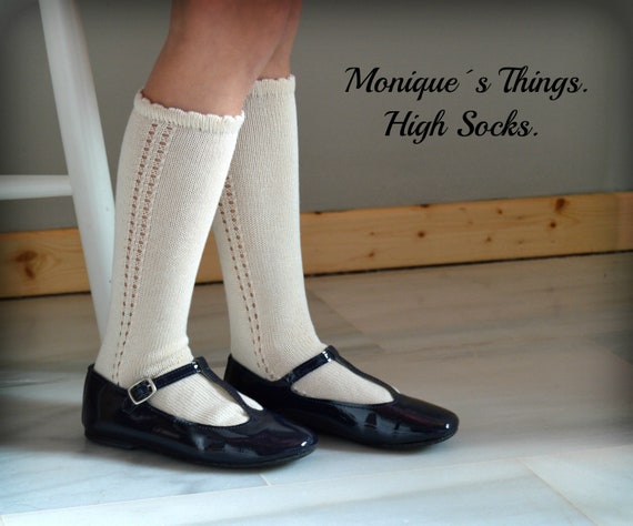 Calcetines altos de Perle MOD1. Algodón de alta calidad. Bebé, niño y niña.  Unisex. Complementos. Celebraciones o uso diario. -  México