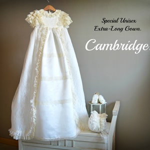 CAMBRIDGE/ Luxury Baby Unisex Gown.baptism gown/christening clothing/Naming day /girls christening/ Dedication gown/ Blessing /spanish gown image 2