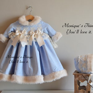 WINTERFELL, Baby, toddler & girl set STANDARD Sizes. Christmas Thanksgiving dress. Pull ball Full skirt outfit. Birthday, tea party winter