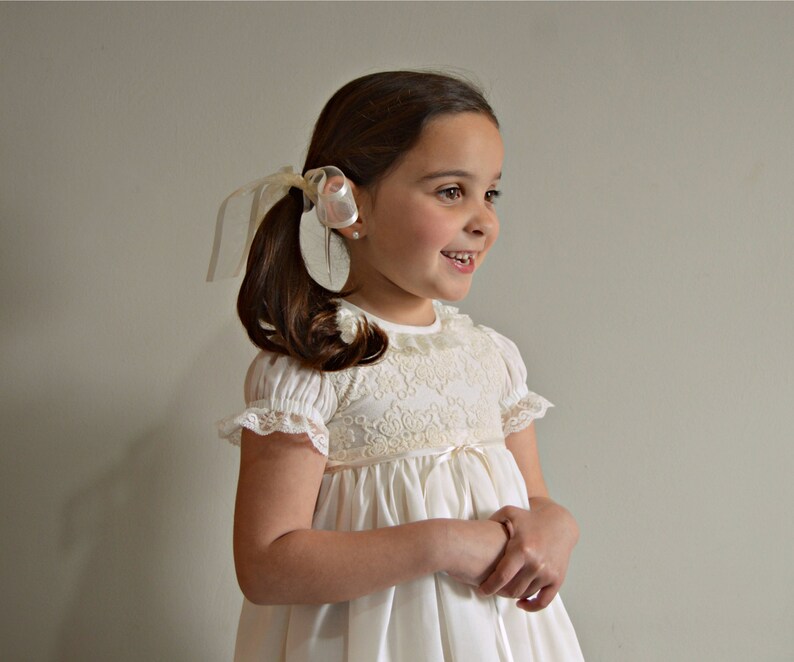 Different colours Naming day.Baptism. Imperial /& bobbin lace.Custom your OWN outfit Easter Girl Dress Mod- DOLORS Heirloom Christening