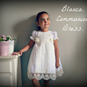 Different colours Naming day.Baptism. Imperial /& bobbin lace.Custom your OWN outfit Easter Girl Dress Mod- DOLORS Heirloom Christening