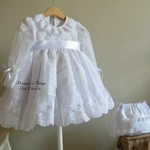 VERA. Luxuskleid. Unisex-Baby. Haute Couture Passende Accessoires. Stellen Sie sich je nach Alter Ihr eigenes Set zusammen. Taufen, Hochzeiten, besondere Zeremonien Bild 2