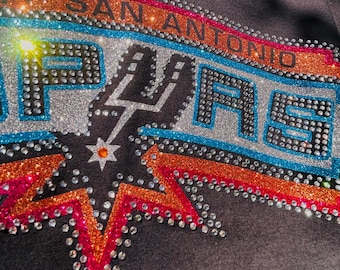 San Antonio Spurs Bling T-Shirt: Sparkly Fan Apparel