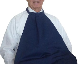 Babero elegante para adultos, ideal como servilleta para el cuello (tamaño grande). [NAYN-LG] Resistente a las manchas, lavable a máquina, no necesita planchado.