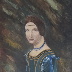 museum replica - Leonardo da Vinci replica painting – Renaissance painting ,classical painting style