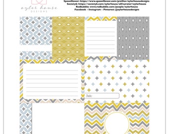 Mayormente soleado / Tarjetas de diario digital para Project Life, Scrapbooking, Fabricación de tarjetas, Collage, Mixed Media