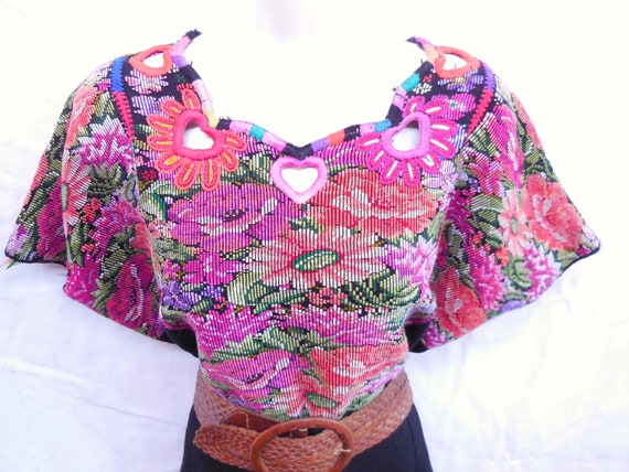 Mayan Guatemalan Embroidered Huipil from Chichica… - image 4