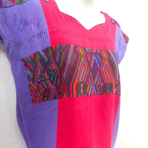 Authentic Handmade Mayan Guatemalan Embroidered Huipil tribal from Nebaj Guatemala