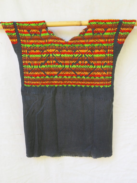 Authentic Handmade Mayan Guatemalan Embroidered H… - image 6