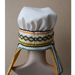 Women's Sami Style Handmade Hat Lapland Scandinavian Folk Art image 8