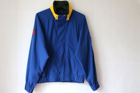 green and yellow tommy hilfiger jacket