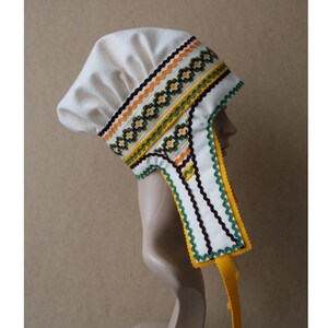 Women's Sami Style Handmade Hat Lapland Scandinavian Folk Art image 6