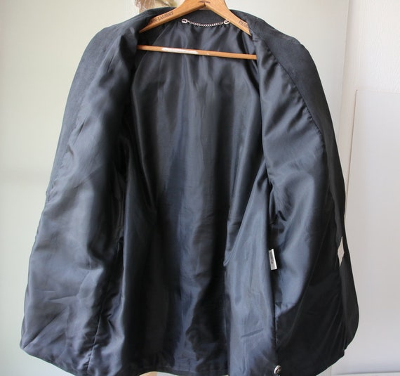 Vintage Polyester Unisex Jacket Gray Bavarian Jac… - image 9