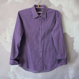 Camisa de algodón a cuadros para hombre de Paul Smith, talla 45/18