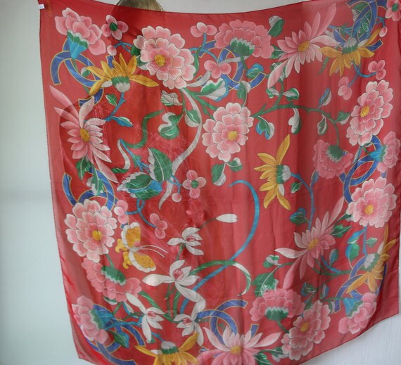 Vintage Silk Fashion CHANEL Scarf Exquisite Multicolor