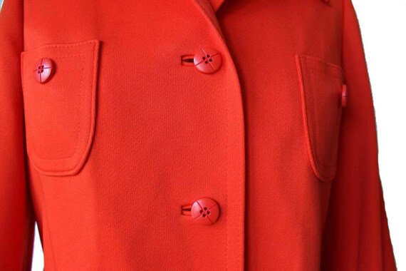 red orange blazer