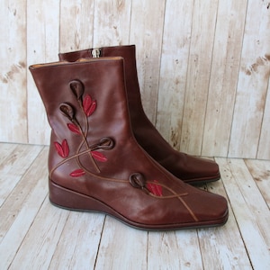 Women&#39;s Brown Leather Ankle Boots  EUR 36 UK 3,5 US 6
