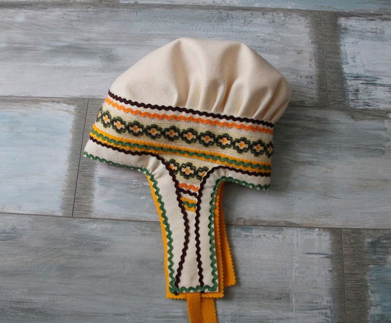 Women's Sami Style Handmade Hat Lapland Scandinavian Folk Art image 9